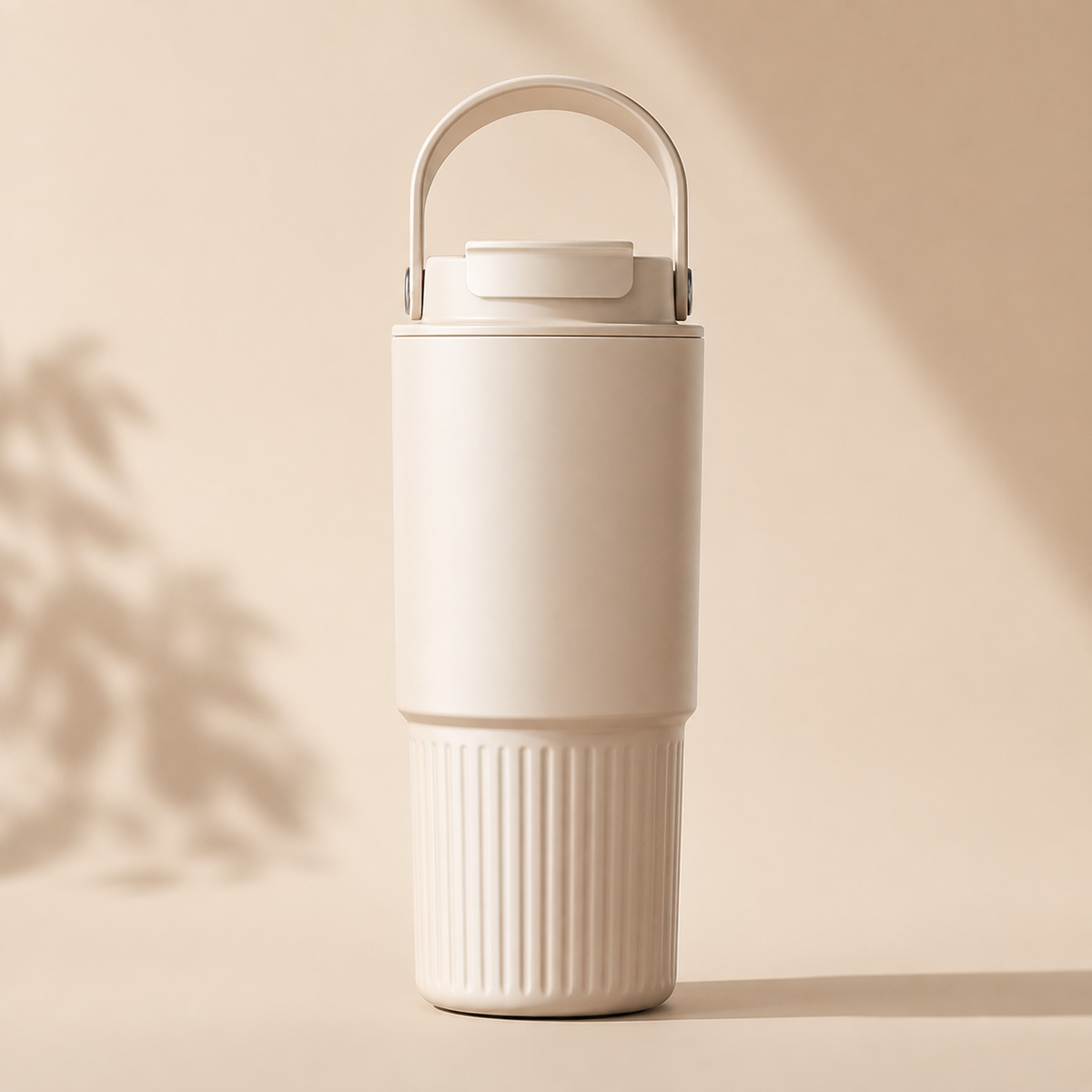 Warm Sand 800ml ceramic-coated insulated travel tumbler