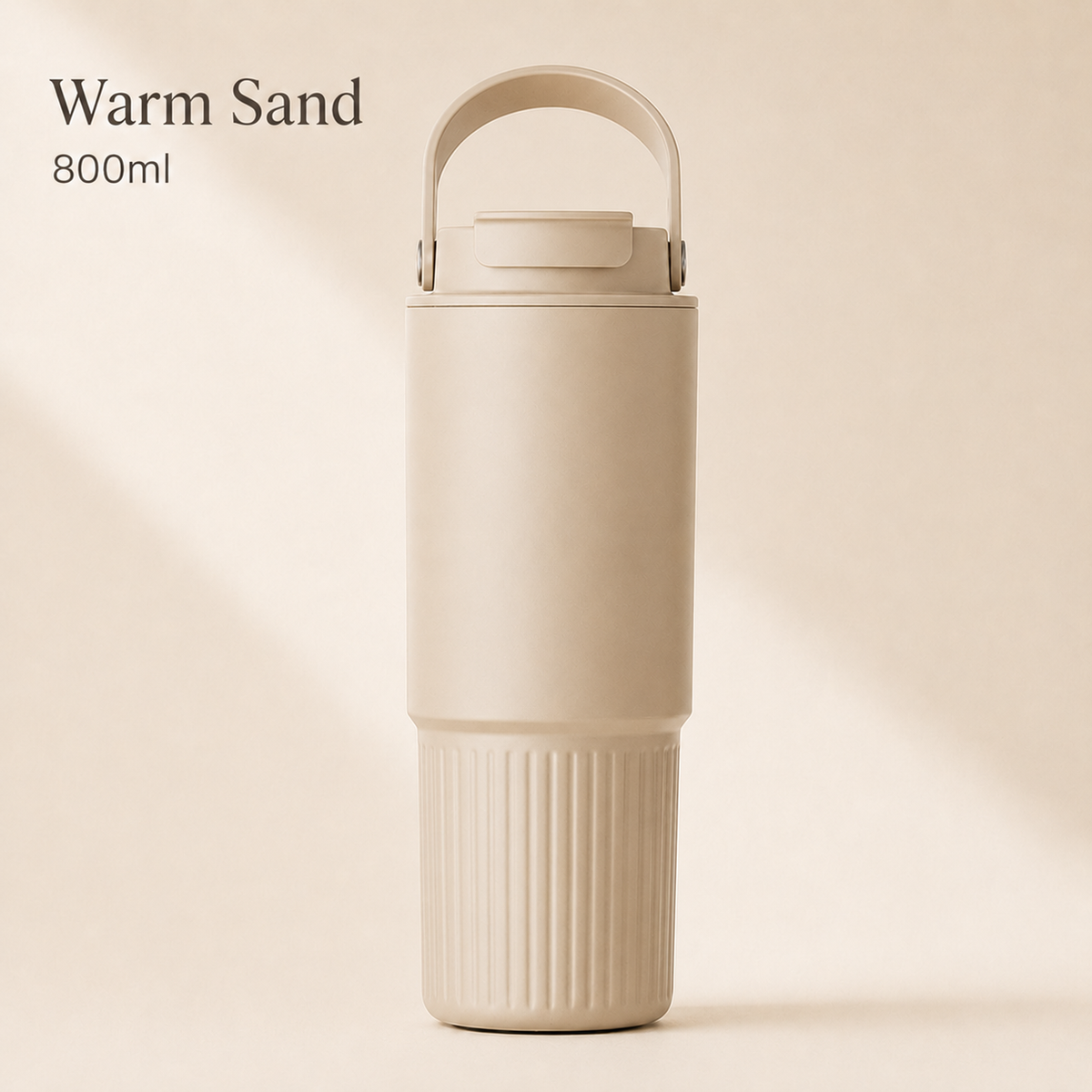 Warm Sand 800ml insulated travel tumbler
