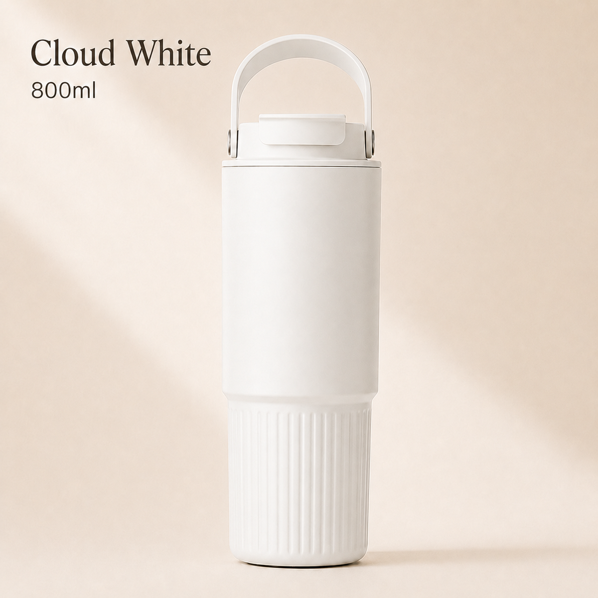 Cloud White 800ml insulated travel tumbler