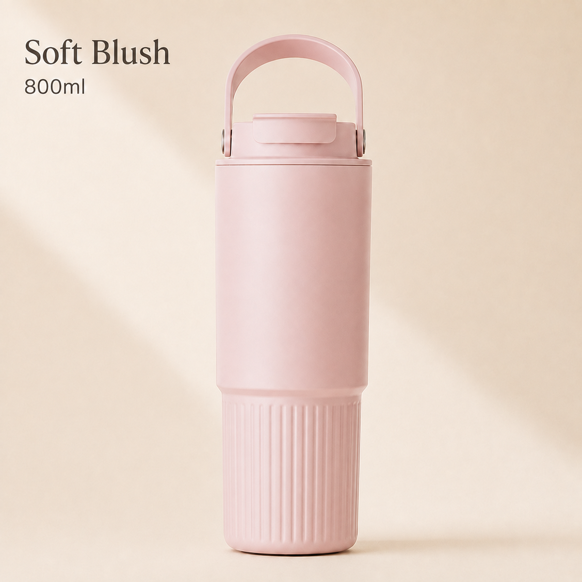 Soft Blush 800ml insulated travel tumbler